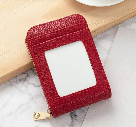 Porte-cartes femme mini anti-dégaussante