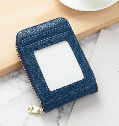 Porte-cartes femme mini anti-dégaussante