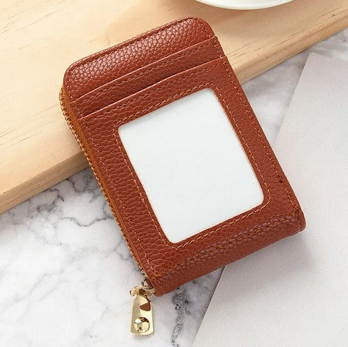 Porte-cartes femme mini anti-dégaussante
