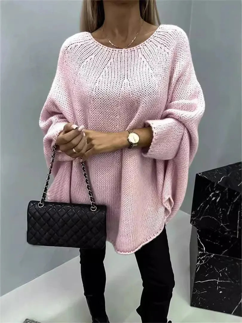 Poncho châle en tricot tendance européen-américain