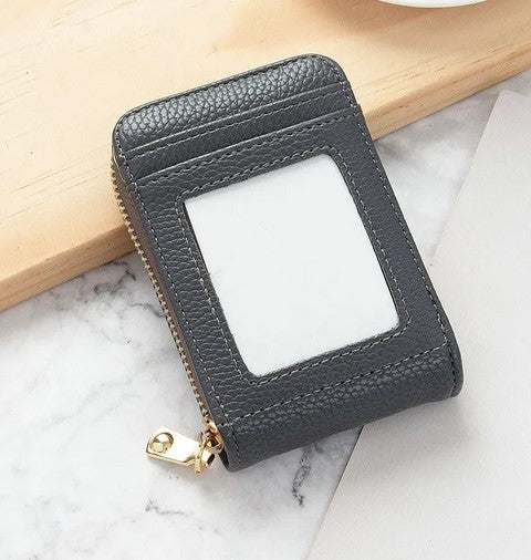 Porte-cartes femme mini anti-dégaussante