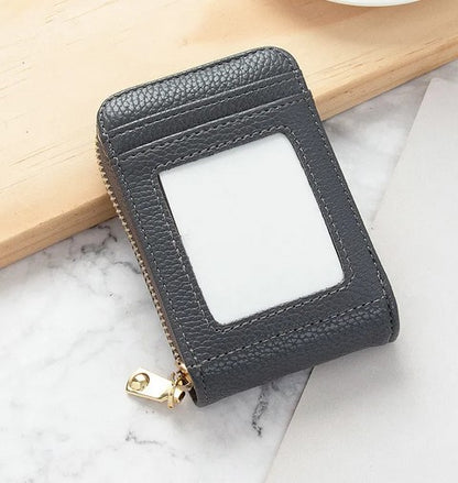 Porte-cartes femme mini anti-dégaussante