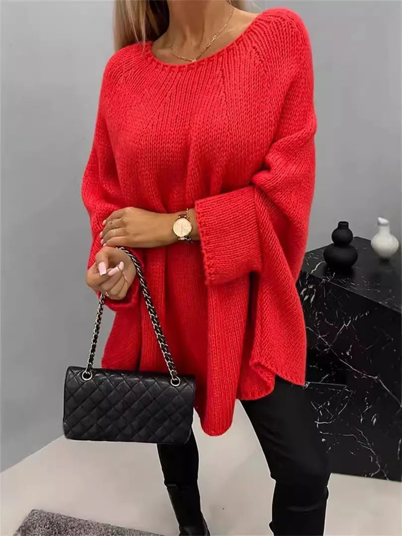 Poncho châle en tricot tendance européen-américain