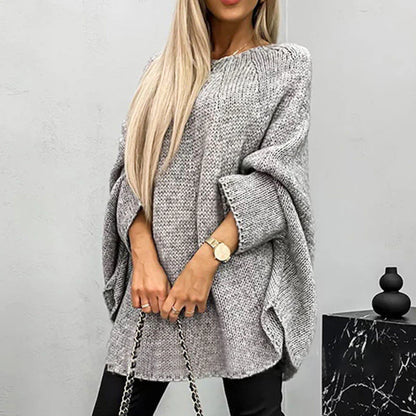 Poncho châle en tricot tendance européen-américain